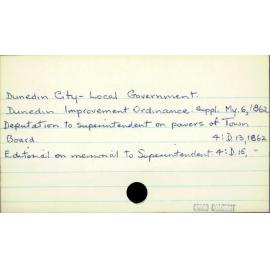 Dunedin City - Local government