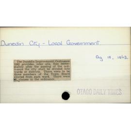 Dunedin City - Local Government 