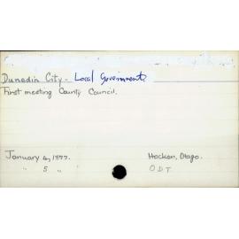 Dunedin City - Local Government