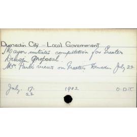 Dunedin City - Local government 