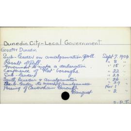 Dunedin City - Local Government 
