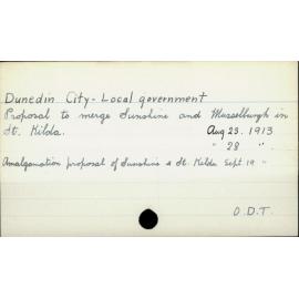 Dunedin City - Local government 