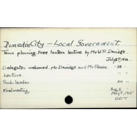 Dunedin City - Local government 