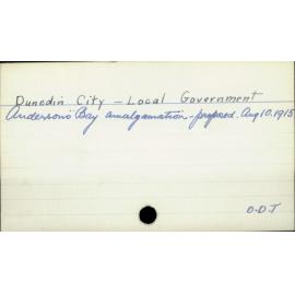 Dunedin City - Local government 