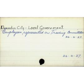 Dunedin City - Local government