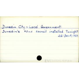 Dunedin City - Local Government 
