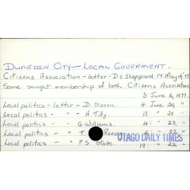 Dunedin City - Local Government