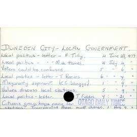 Dunedin City - Local Government