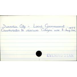 Dunedin City - Local Government