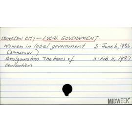 Dunedin City - Local Government