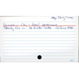 Dunedin City - Local government