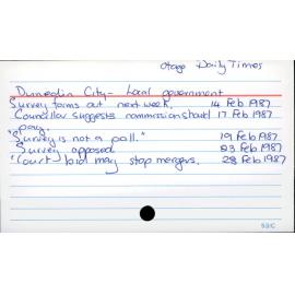 Dunedin City - Local government