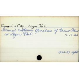 Dunedin City - Logan Park