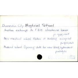 Dunedin City - Medical School 