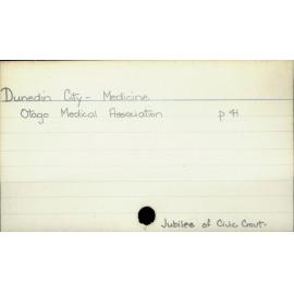 Dunedin City - Medicine