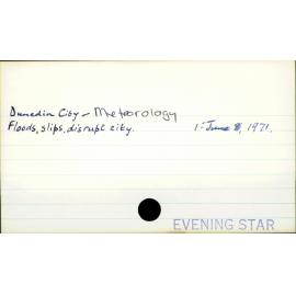 Dunedin City - Meteorology 