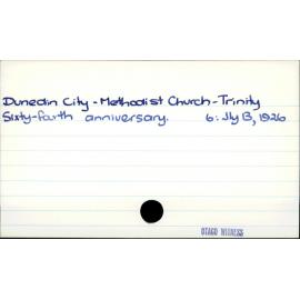 Dunedin City - Methodist Church - Trinity