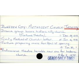 Dunedin City - Methodist Church - Trinity