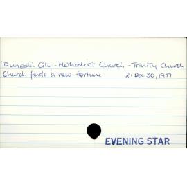 Dunedin City - Methodist Church - Trinity Church