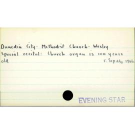 Dunedin City - Methodist Church - Wesley