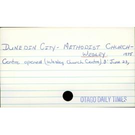 Dunedin City - Methodist Church - Wesley