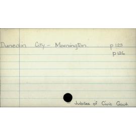 Dunedin City - Mornington