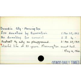 Dunedin City - Mornington 