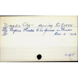 Dunedin City - Moving pictures