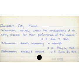Dunedin City - Music