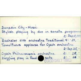 Dunedin City - Music