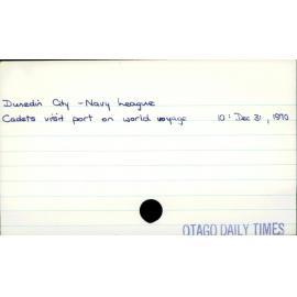 Dunedin City -  Navy League 