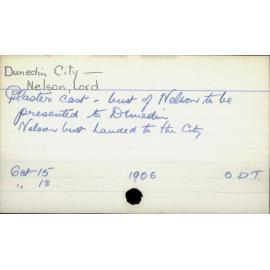 Dunedin City - Nelson, Lord