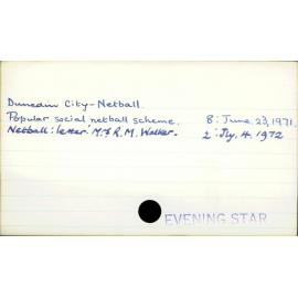 Dunedin City - Netball