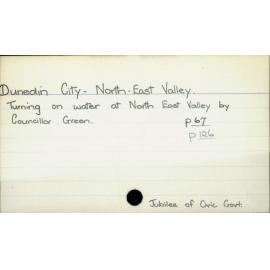 Dunedin City - North - East Valley.