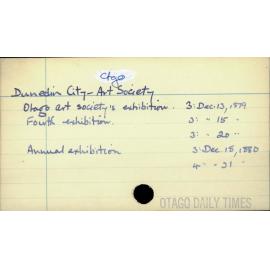 Dunedin City - Otago Art Society