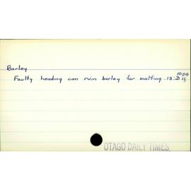 Barley, 