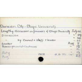 Dunedin City - Otago University