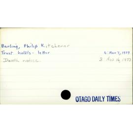 Barling, Philip. Kitchener
