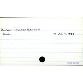Barlow, Charles Edward