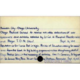 Dunedin City - Otago University
