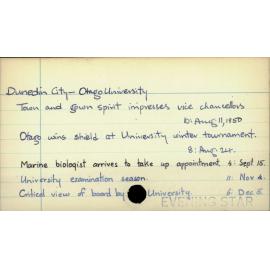Dunedin City - Otago University