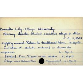 Dunedin City - Otago University