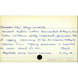Dunedin City - Otago University