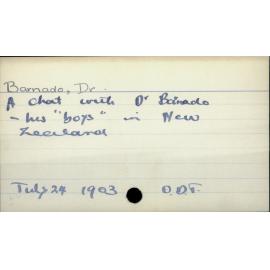 Barnado, Dr.