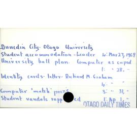 Dunedin City - Otago University