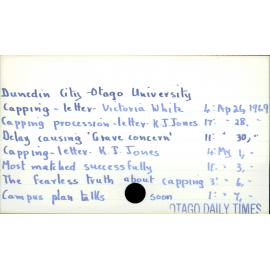 Dunedin City - Otago University