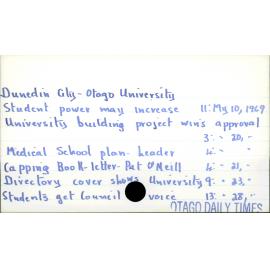 Dunedin City - Otago University