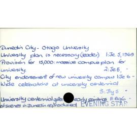 Dunedin City - Otago University