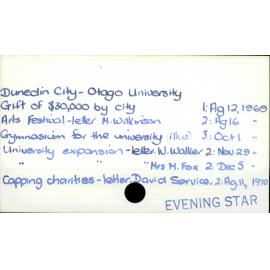 Dunedin City- Otago University
