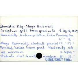 Dunedin City- Otago University